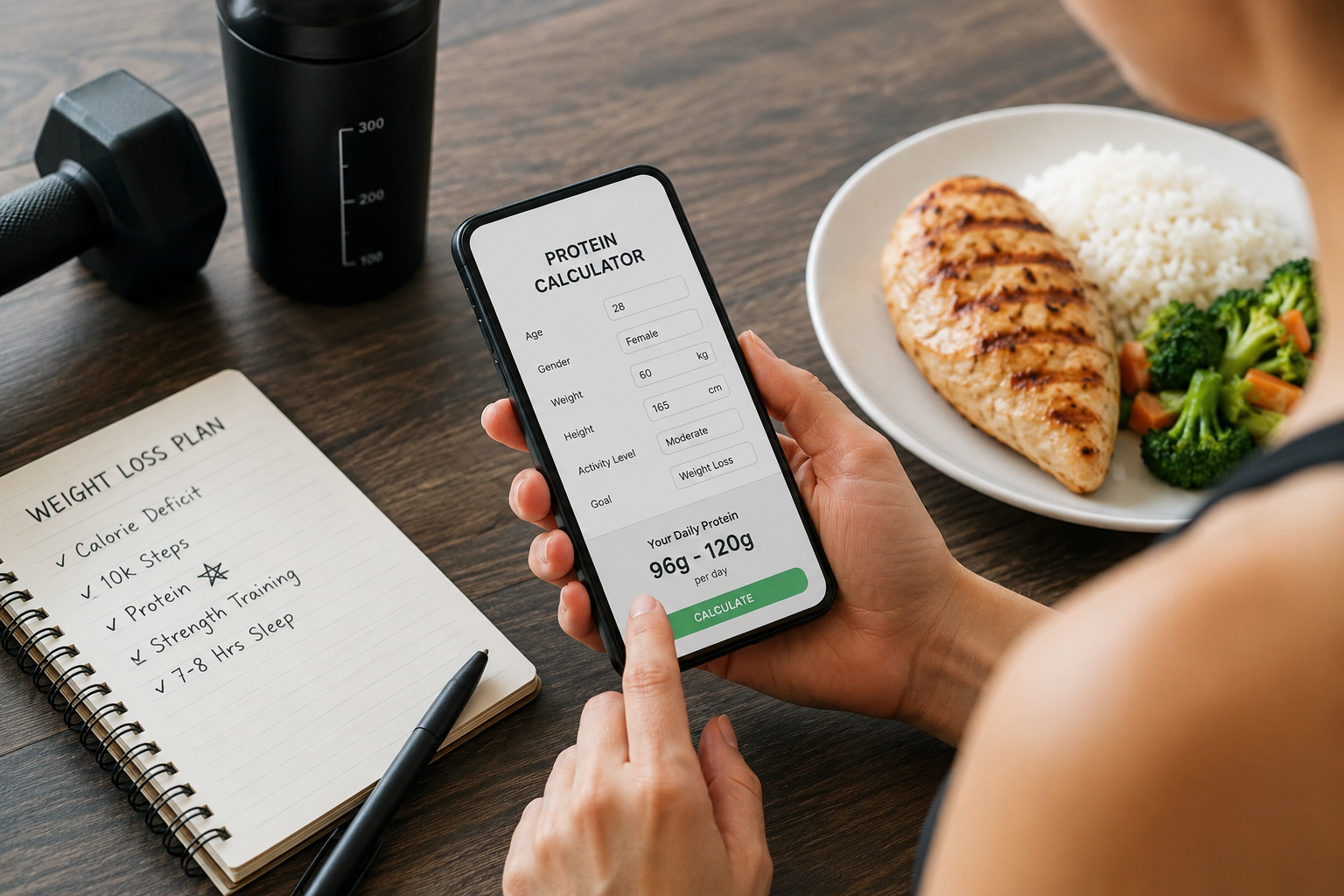 Protein Calculator for Weight Loss: How Much You Actually Need